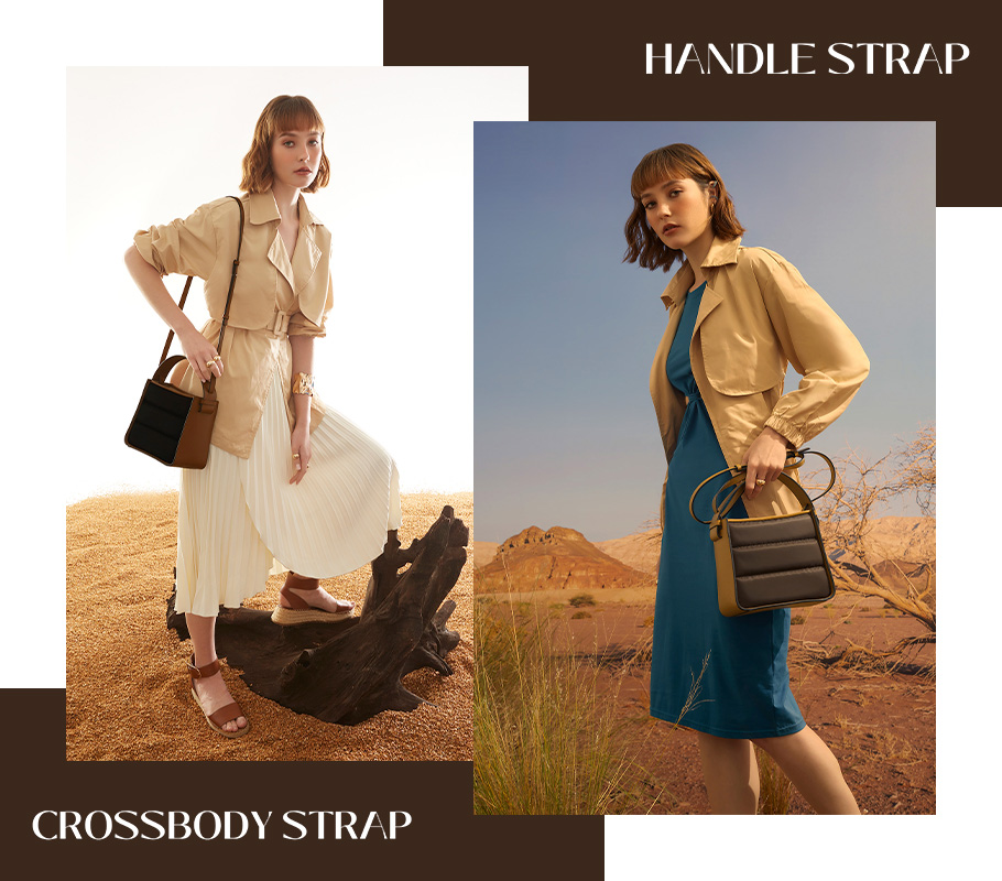 VERA Cabas Puffy, Handle & Crossbody straps