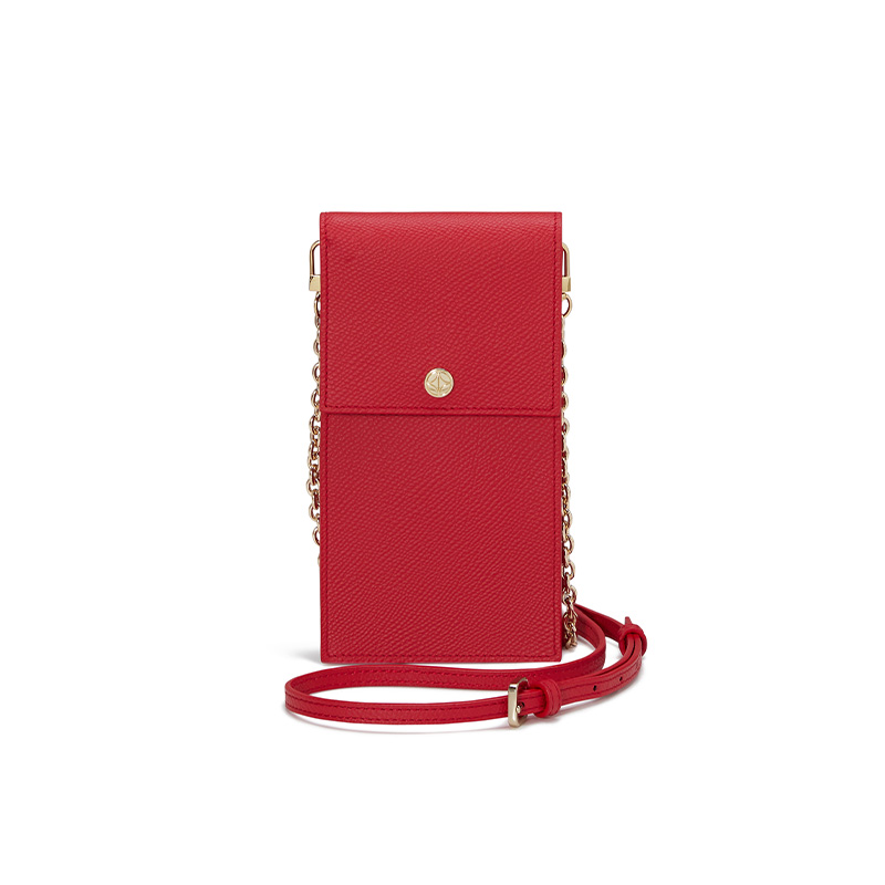 VERA Emily Phone Pouch in Passionate Red