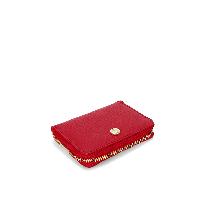 VERA Emily Zipped Wallet in Passionate Red