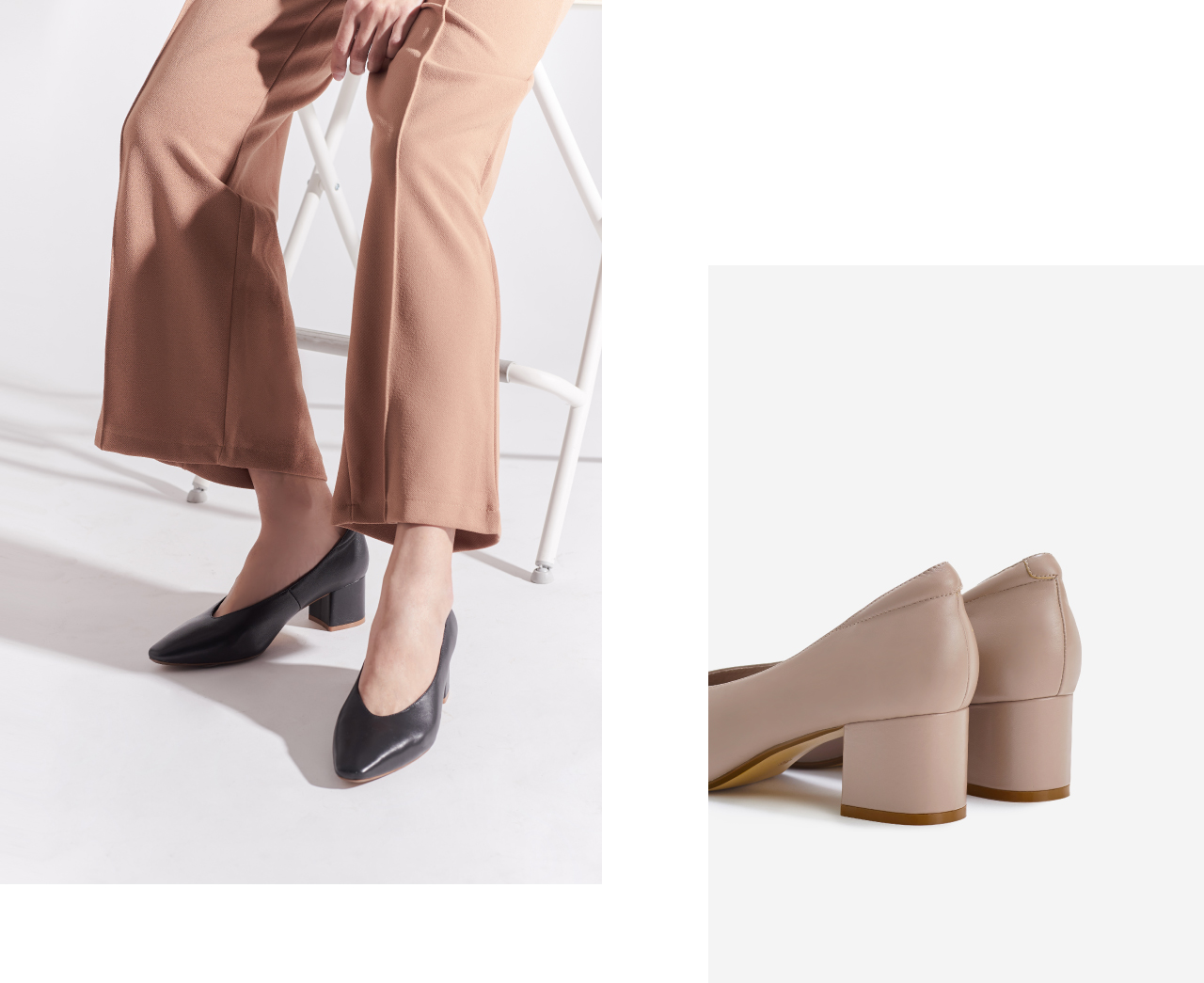 Her Heels - Almond Pointed Toe and Block Heels