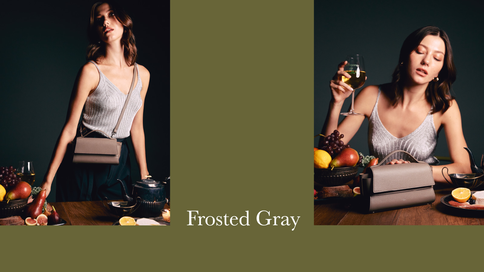 VERA Margo Longo in Frosted Gray