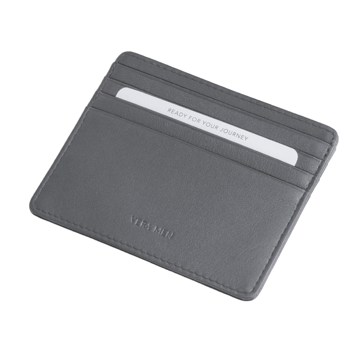 VERA MEN - Slim Card Holder in Gray