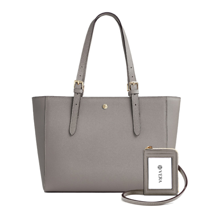 VERA The First Bag with Badge in Taupe