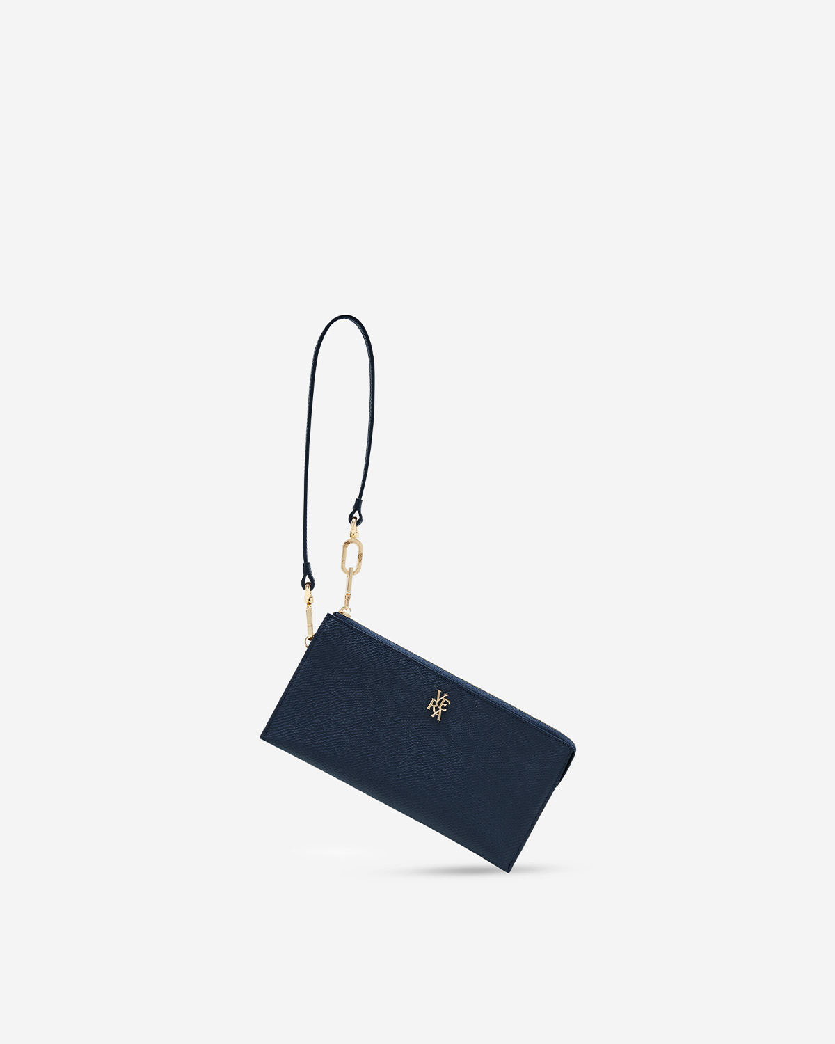 กระเป๋าหนังแท้ VERA Demi Double in Navy Blue เป็นได้ทั้ง Wallet, Wristlet และ Crossbody