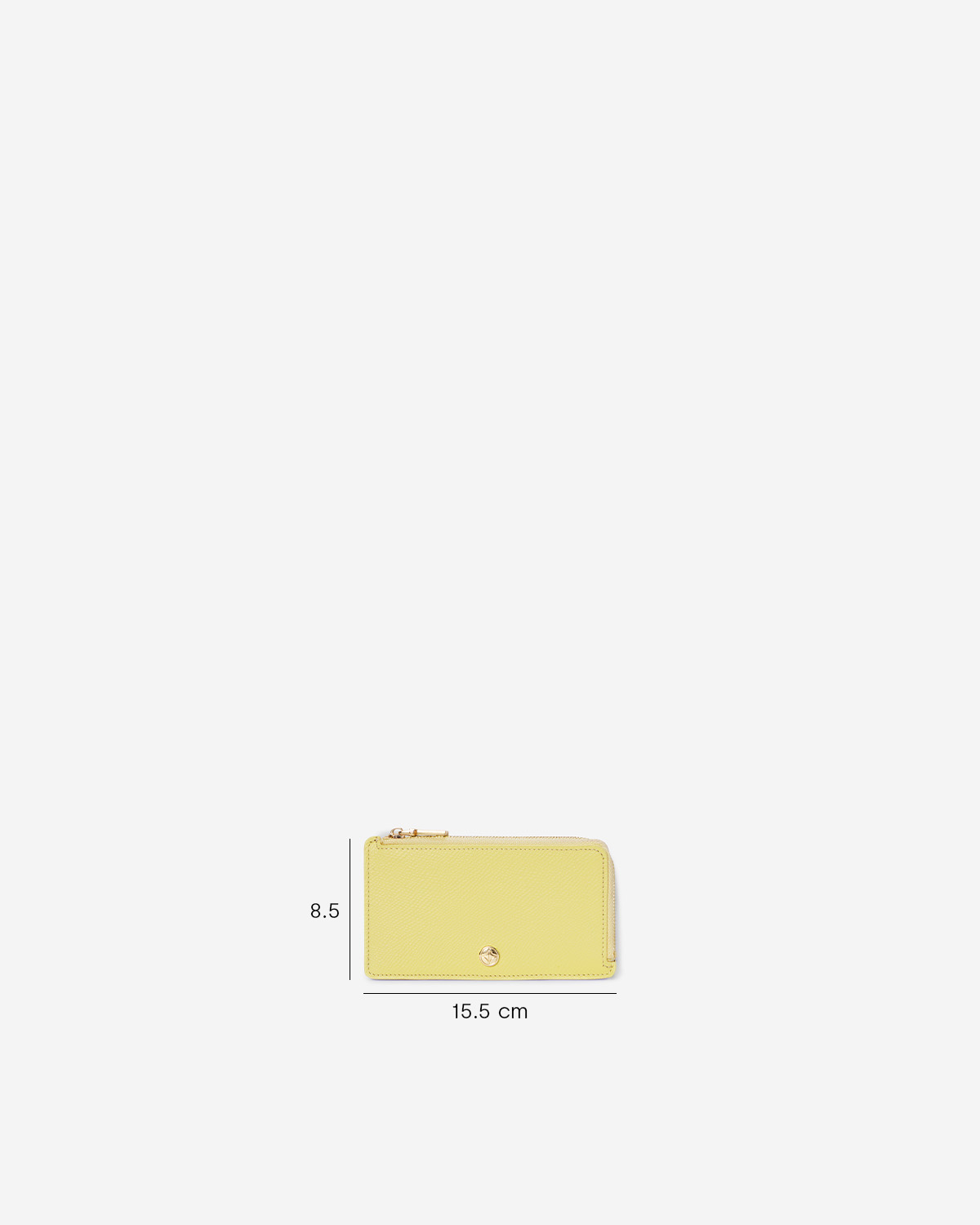 VERA Emily Long Card holder in Happy Yellow กระเป๋าใส่บัตรหนังแท้ ทรงยาว พร้อมช่องซิบ สีเหลื