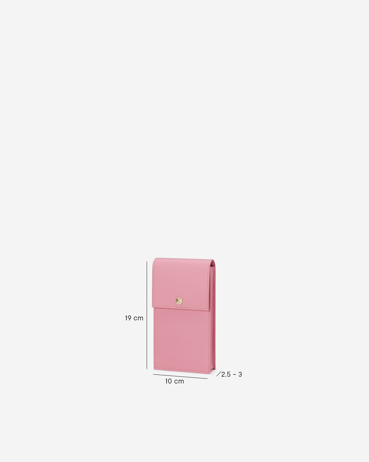 VERA Emily Phone Pouch with Leather Gold Chain in Creative Pink กระเป๋าใส่โทรศัพท์หนังแท้ พร้อมฟังก์ชั่นกระเป๋าสตางค์ มาพร้อมสายสะพายโซ่หนังถอดได้ สีชมพู