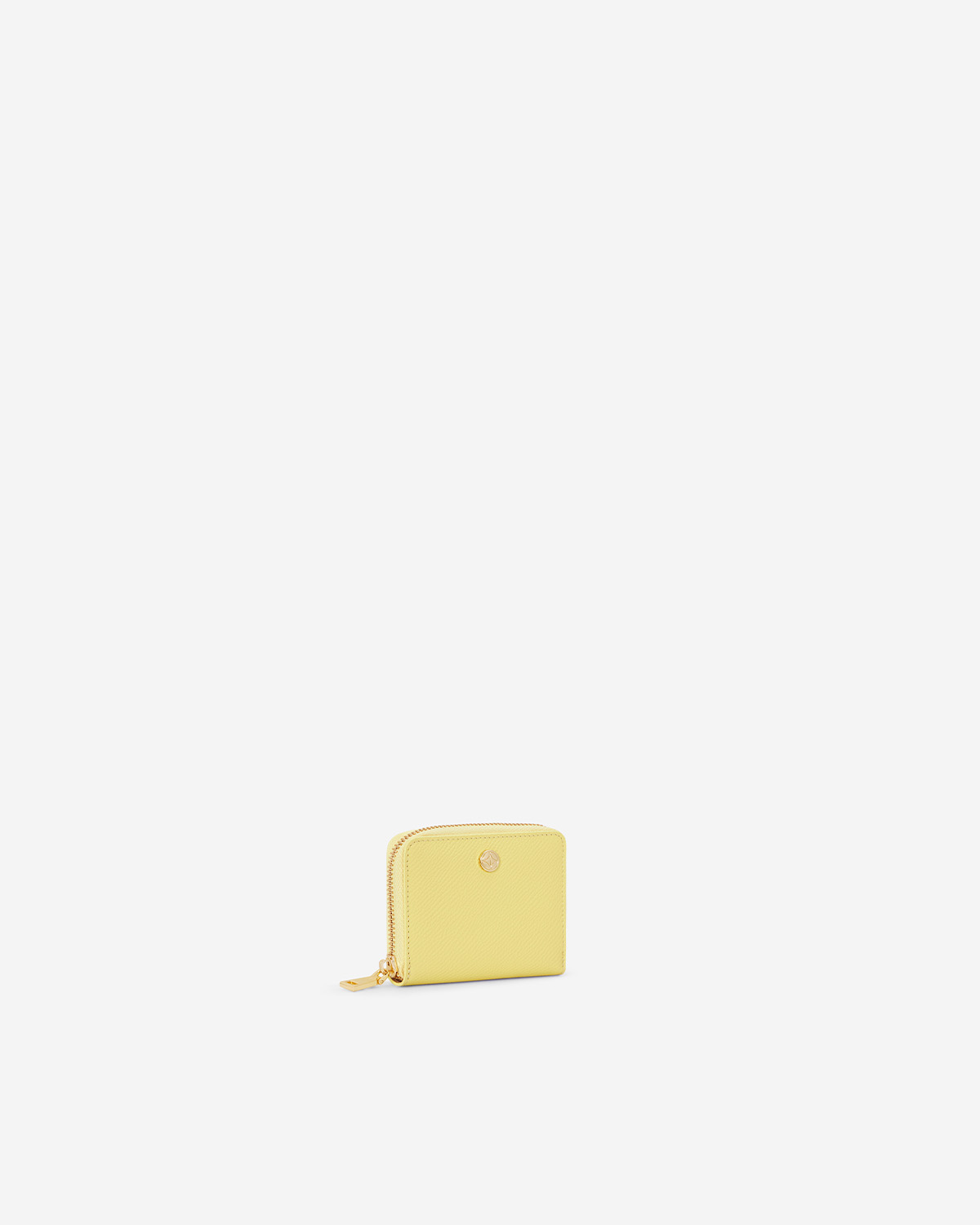 VERA Emily Zipped Wallet in Happy Yellow กระเป๋าใส่บัตรหนังแท้ ทรงยาว พร้อมช่องซิบ สีส้ม
