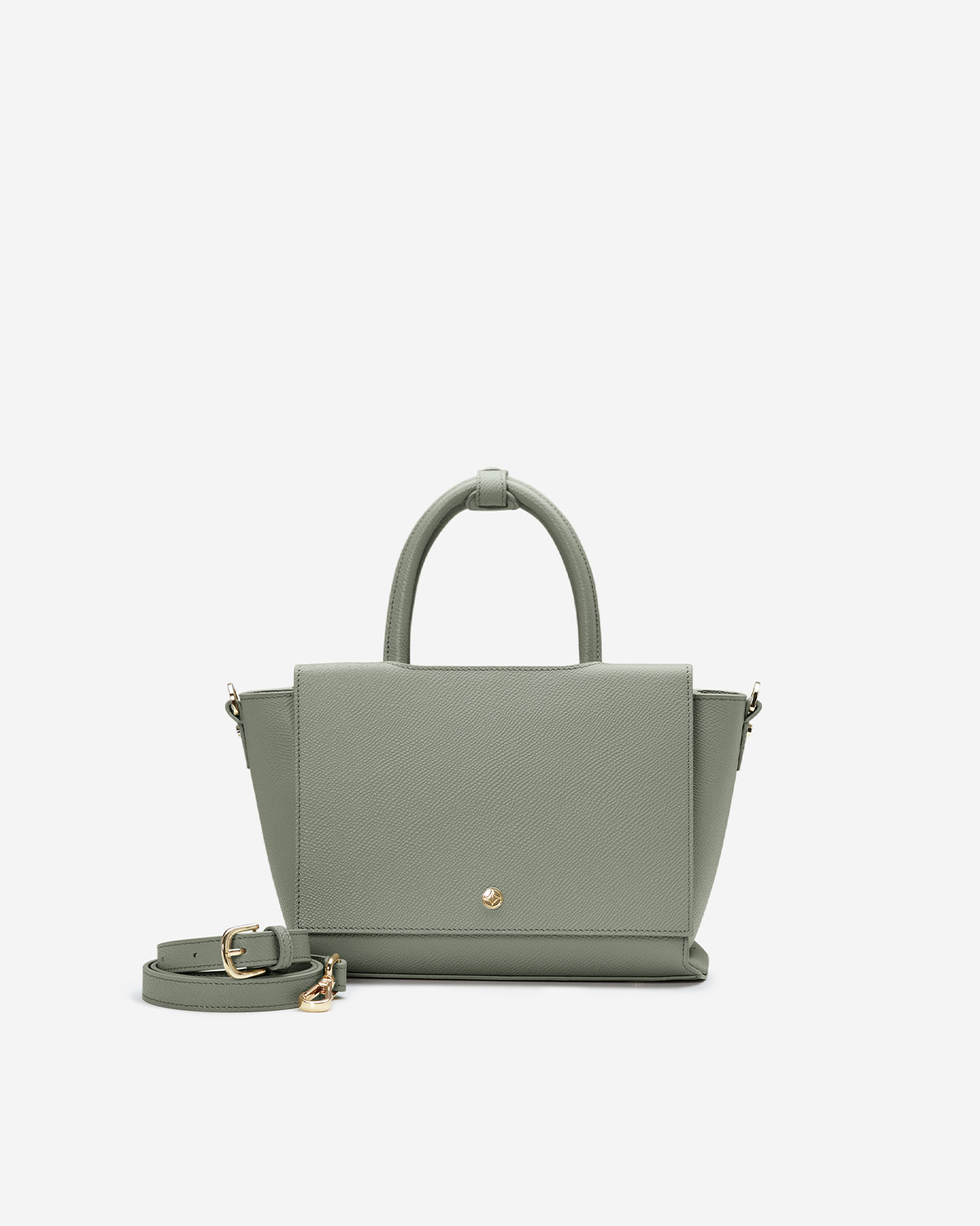 กระเป๋าถือหนังแท้ VERA Heidi Leather Handbag, ไซส์ 28 สี Sage