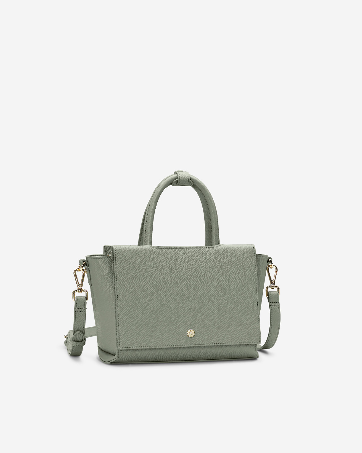 กระเป๋าถือหนังแท้ VERA Heidi Leather Handbag, ไซส์ 28 สี Sage