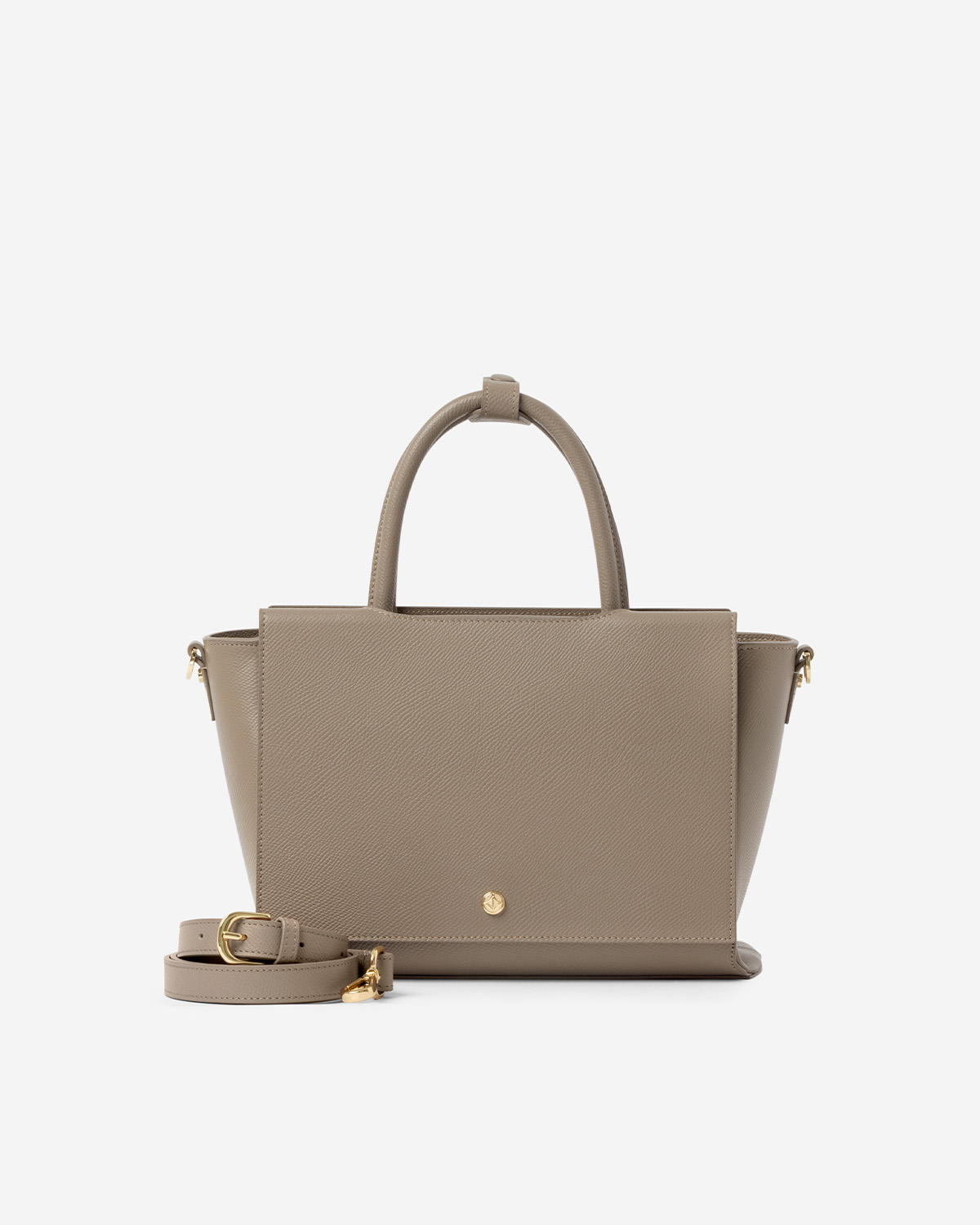 กระเป๋าถือหนังแท้ VERA Heidi Leather Handbag, ไซส์ 34 สี Taupe