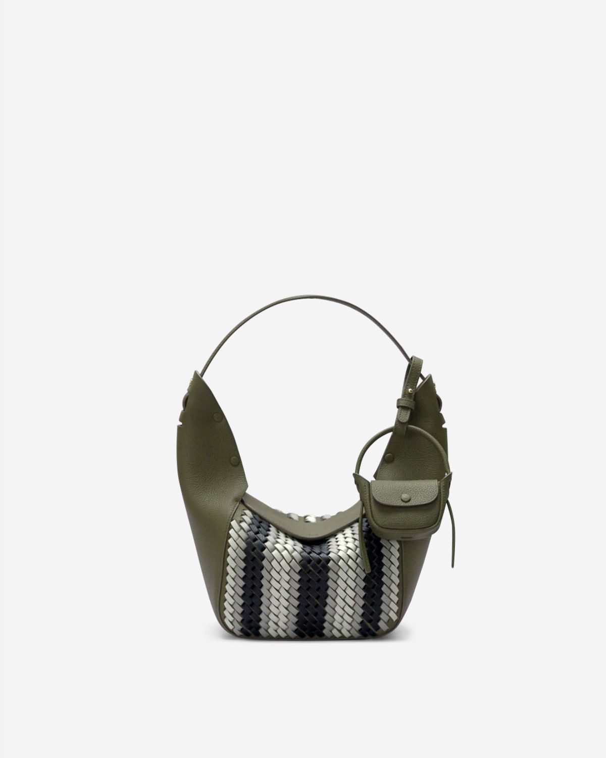 กระเป๋าคล้องไหล่ Hobo bag หนังแท้ VERA Lundi 20 Knit