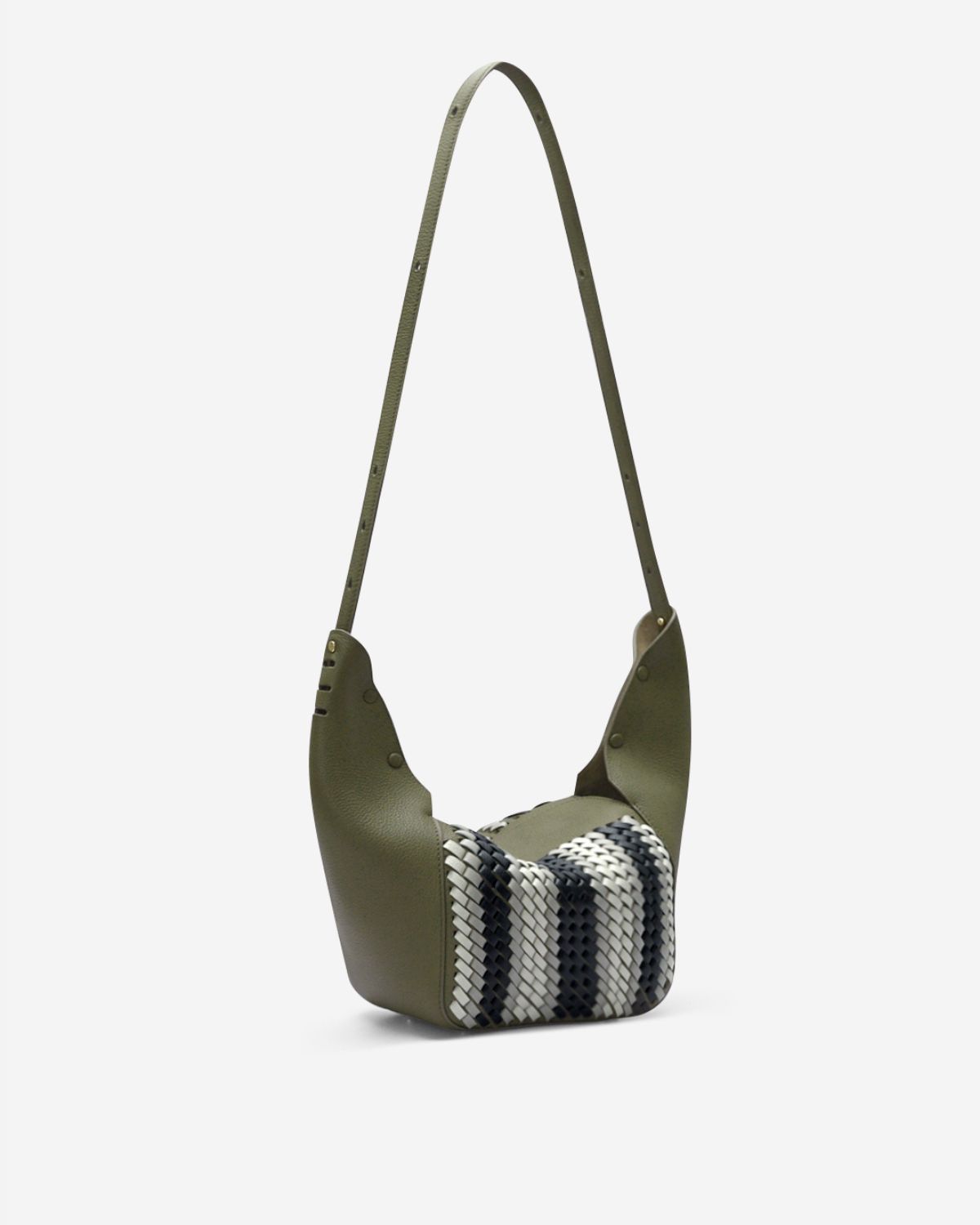 กระเป๋าคล้องไหล่ Hobo bag หนังแท้ VERA Lundi 20 Knit