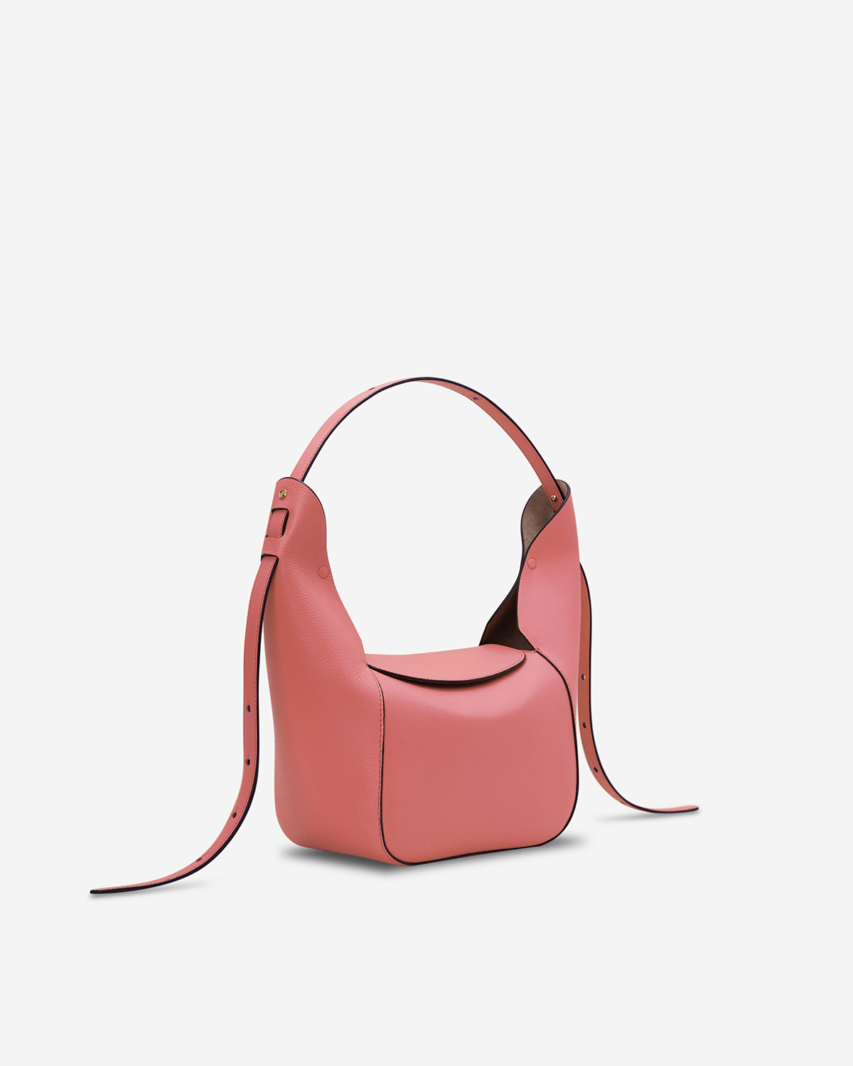 กระเป๋าคล้องไหล่ Hobo bag หนังแท้ VERA Lundi 20 Leather Hobo Bag สี Rose Velour