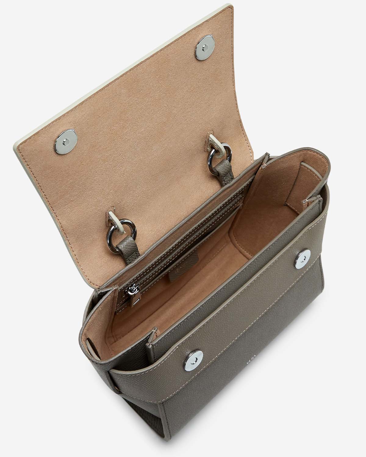 กระเป๋าถือหนังแท้ VERA Margo Leather Handbag, Size 20 สี Perfect Taupe