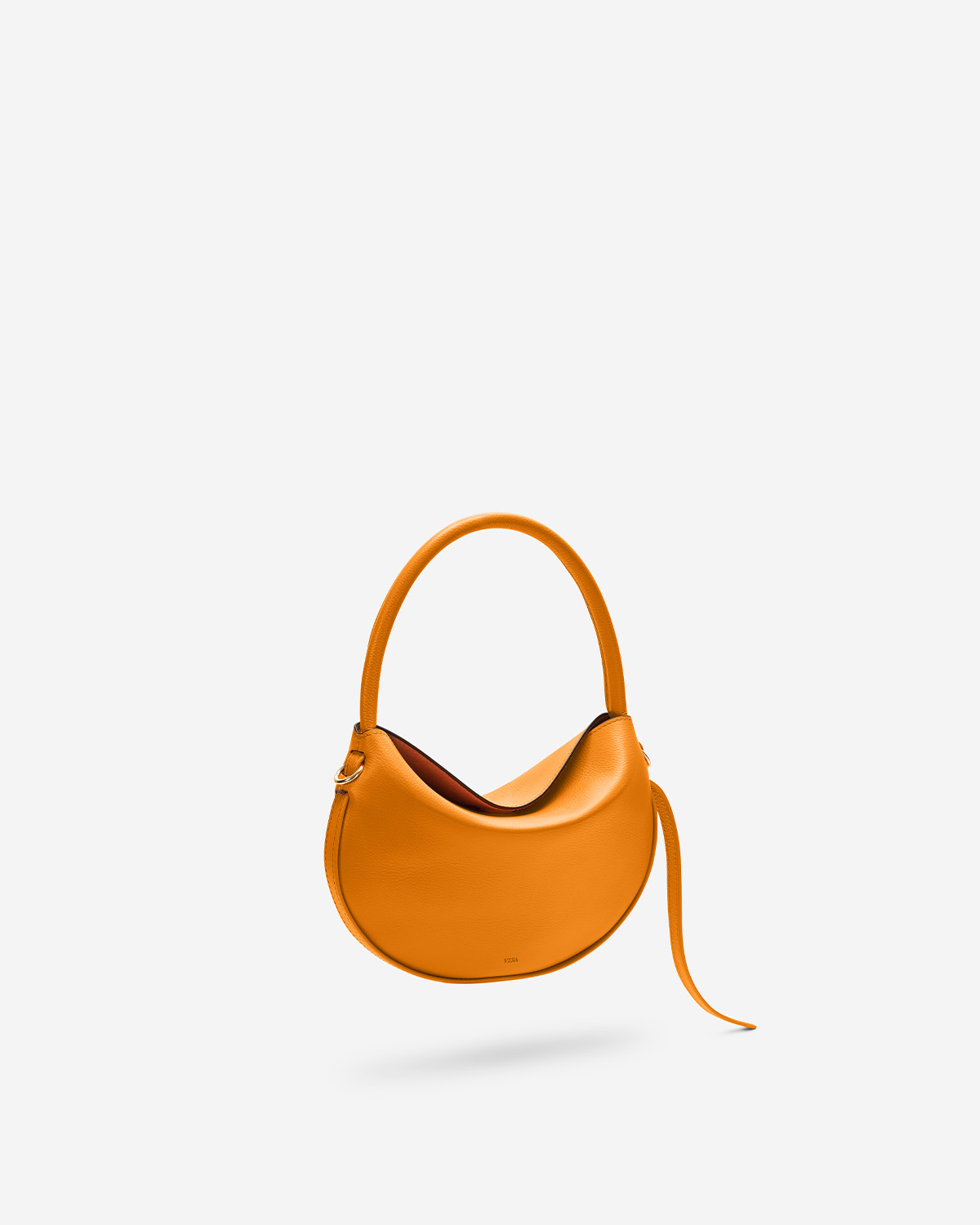 กระเป๋าคล้องไหล่ Shoulder bag หนังแท้ VERA Munne Leather Shoulder Bag สี Clementine